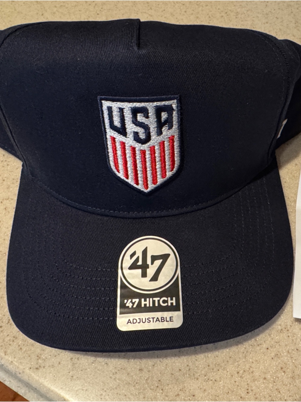 NEW USA men’s soccer team navy adjustable baseball hat